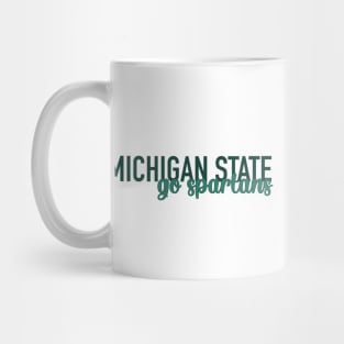 MICHSTATE lettering go spartans Mug